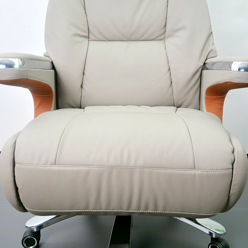 Вращающееся кресло менеджера с высокой спинкой, эргономичное офисное кожаное кресло для руководителя из искусственной кожи