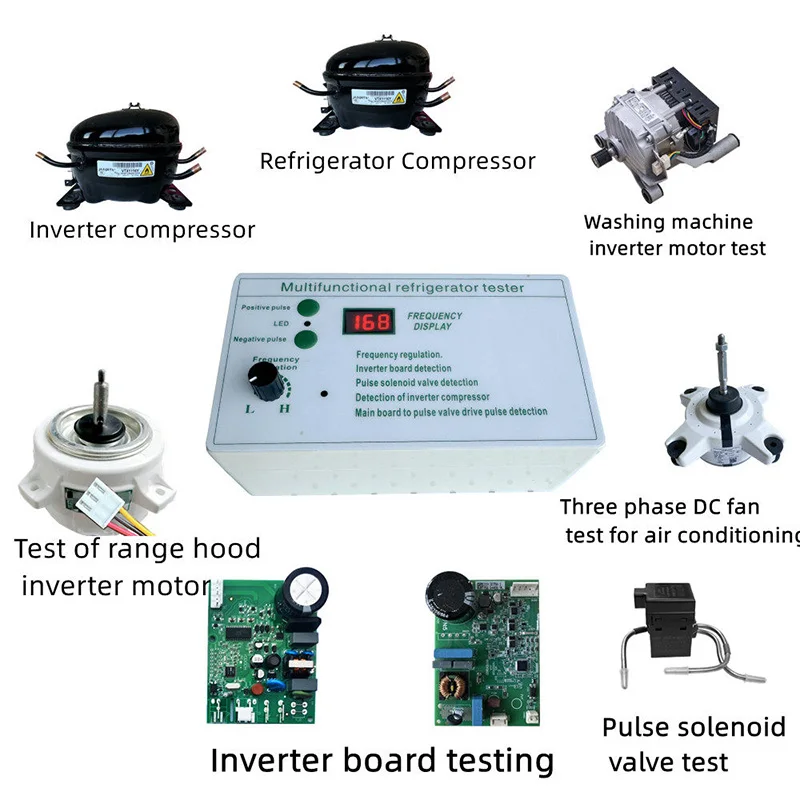 Inverter Refrigerator Detector Multifunctional Refrigerator Tester Pulse Solenoid Valve Test，Fault Detection Tools