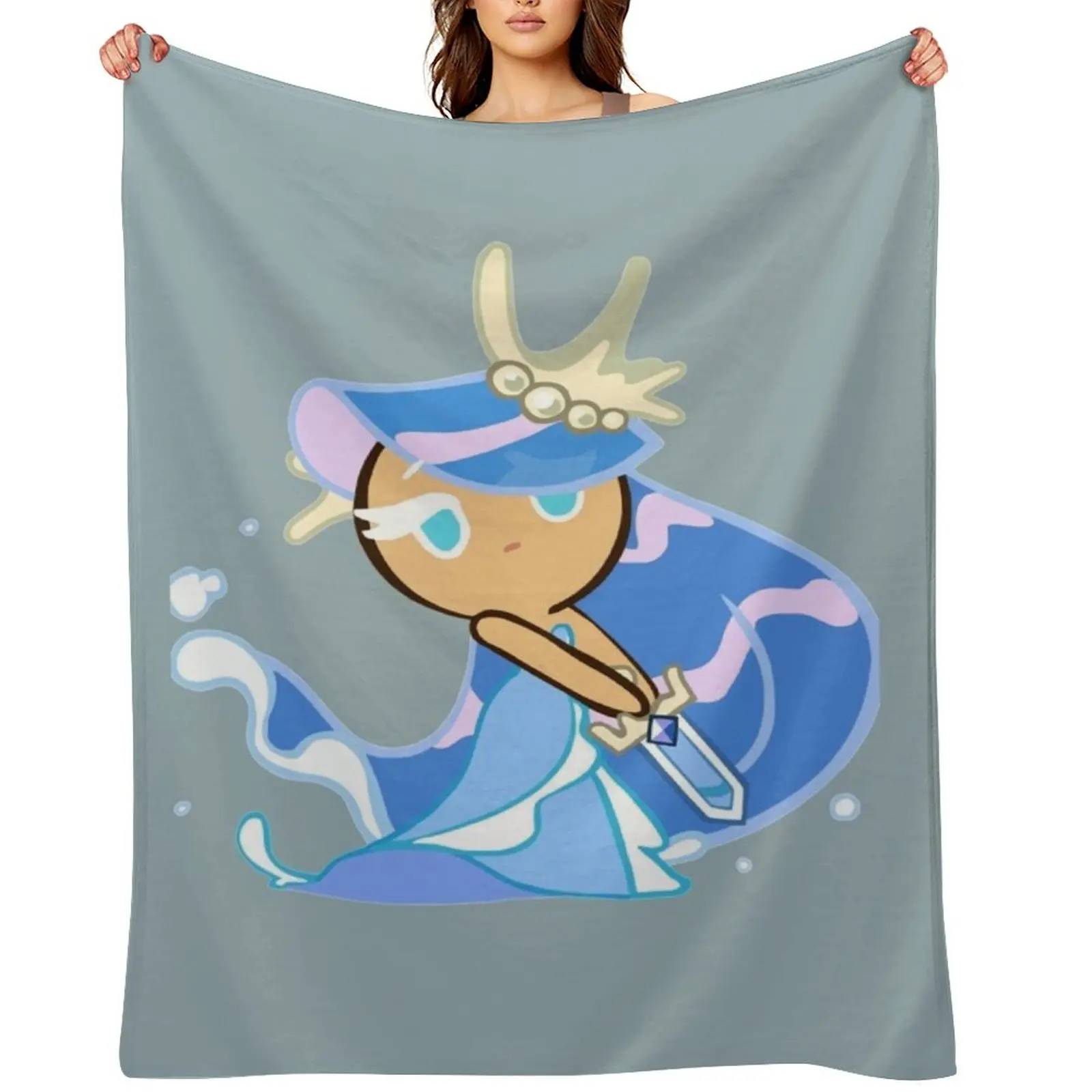 Sea Fairy Cookie Throw Blanket Decorative Sofas Luxury Thicken warm winter Decoratives Flannels Moving Blankets