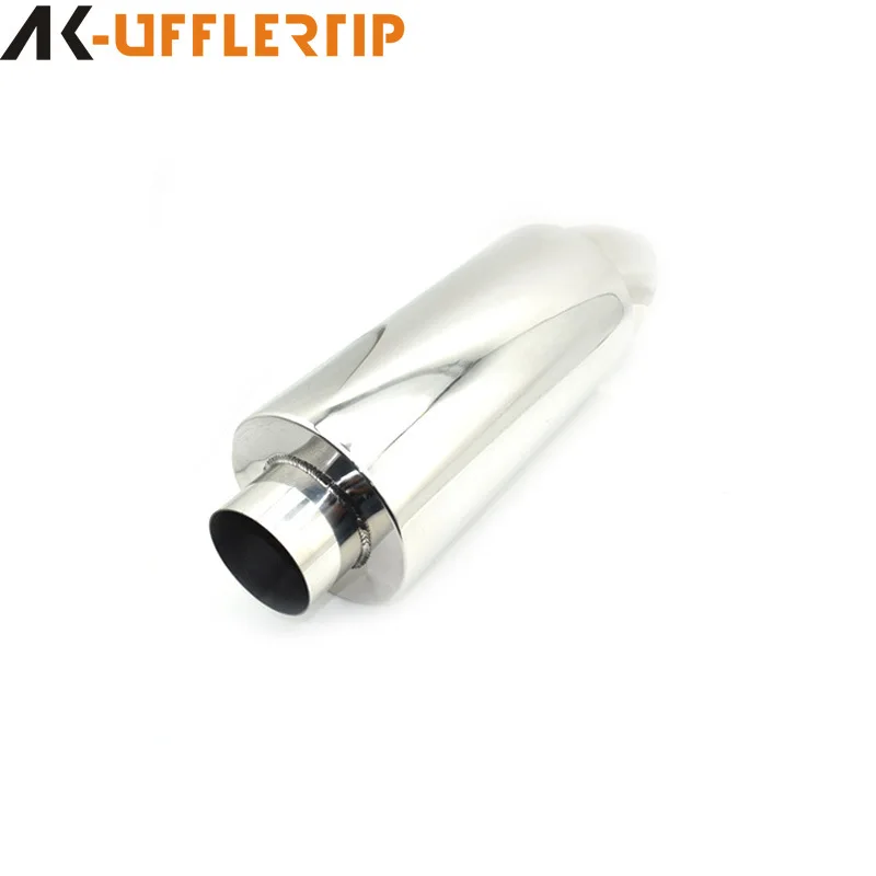 

Suitable for Customized car universal size straight drum modified exhaust pipe sports car sound drum stainless steel rear straig