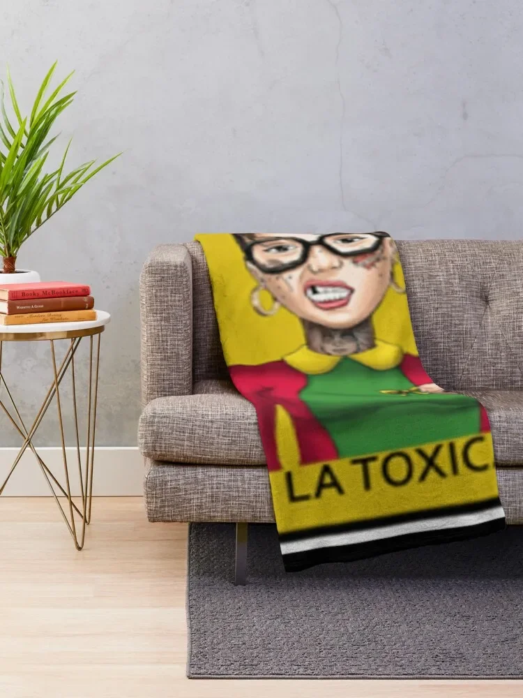 loteria, la toxica, Chilindrina, mexican bingo, latino, Throw Blanket Plaid on the sofa Plush Quilt Blankets