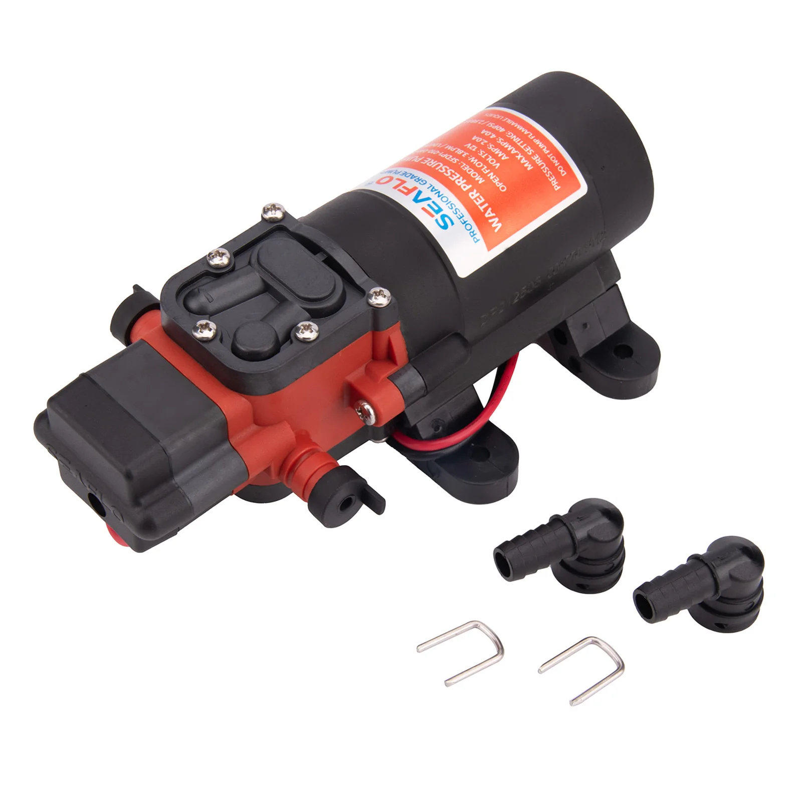 Pompe à eau auto-amorçante marine 12V, haute pression 40psi pour bateau, camping-car, Yacht, système d'eau douce