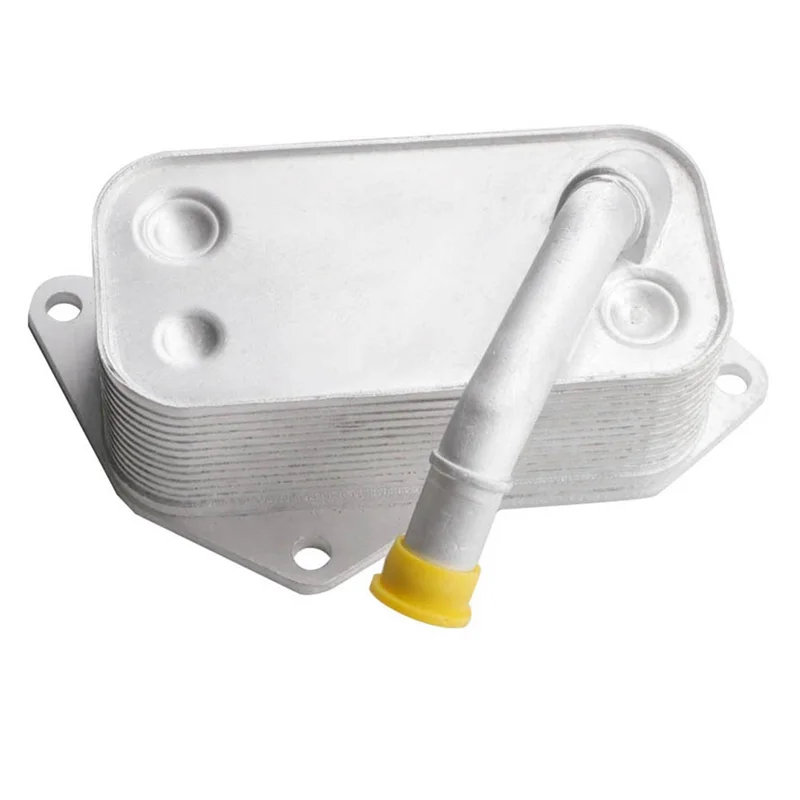 

Oil Cooler Silver Oil Cooler For BMW E60 E61 E70 128I 320I 525I X3 X6 Z4 Aluminum 5989070201 11427525333-AS55