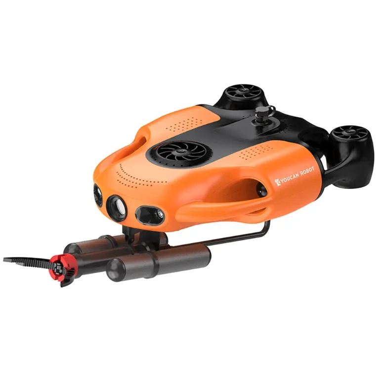 BW Space Pro Max Underwater Dr one with Grabber Arm 4K Ca mera Remote Control Underwater Robot 3H Running Professional