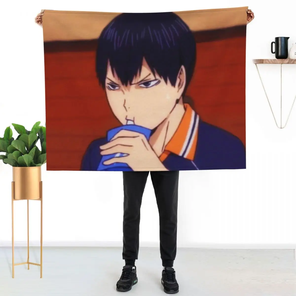 

kageyama-nice kill Throw Blanket Stylish Warm Blanket for Living Room Bedroom