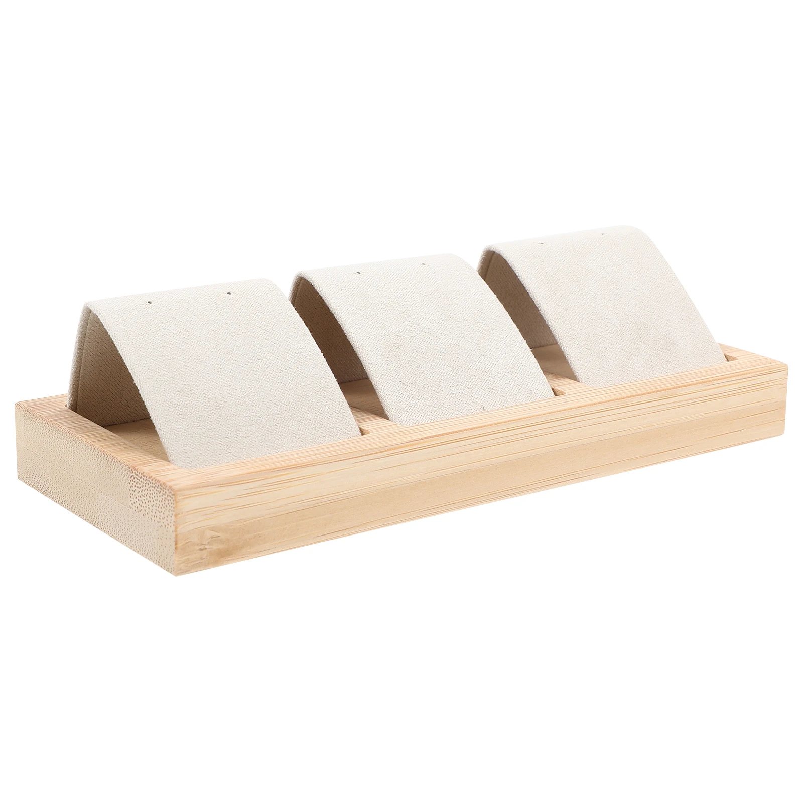 

Earring Display 3 Tier Beige Ear Stud Holder Organizer for Selling Jewelry Storage Earrings Ear Studs Holder Accessories