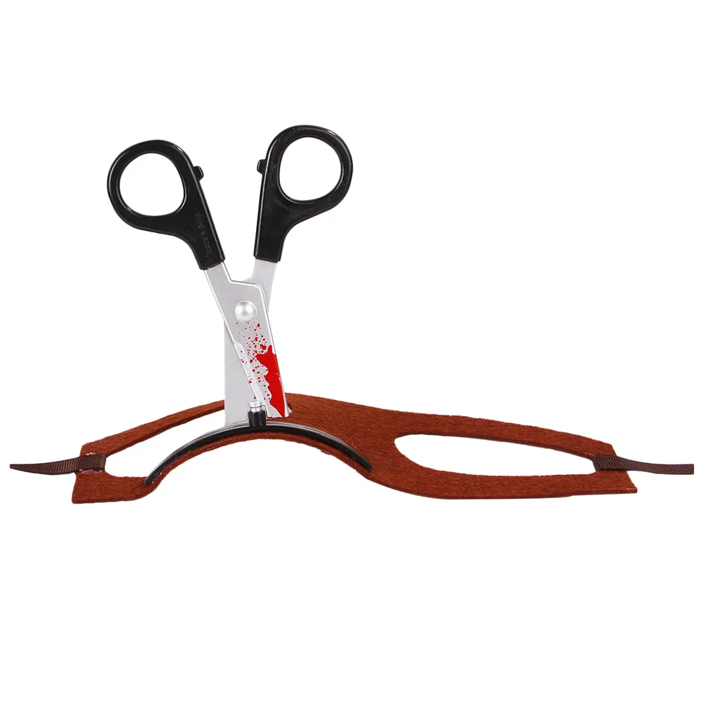 Funny Scissors Pet Hat Premium Cloth Material Costume for Dogs Puppies Holiday Party Masquerade Parade Outfit Gear