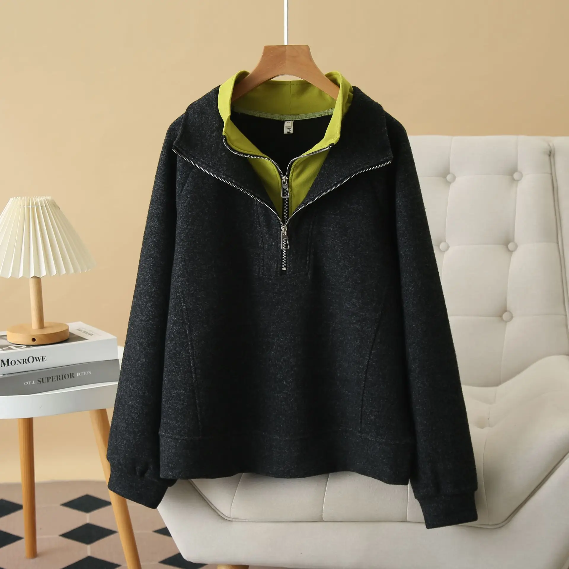 

New 2025 Ladies Spring Autumn Plus Size Tops For Women Large Size Long Sleeve Turtleneck Tops Coat 3XL 4XL 5XL 6XL