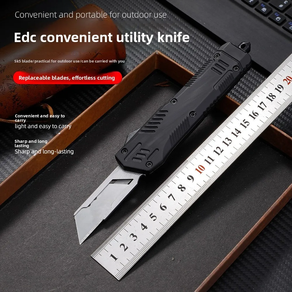 Art knife, multifunctional knife. High end gift box packaging, with 10 blades and a nylon knife cover as a gift