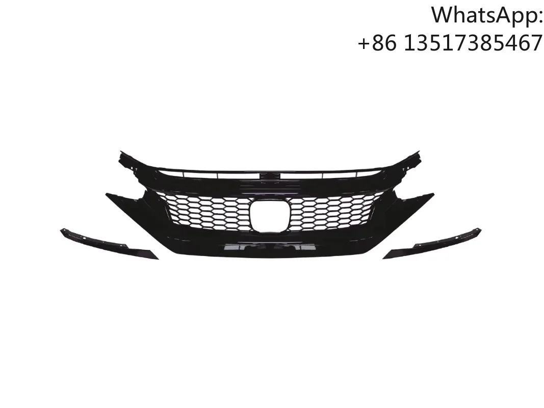 

Auto Parts High Quality Car Front Bumper Assy for HONDA Civic FC1 2019-2021 Upgrade to Typer 2019+ Front Bumper Grill Kits