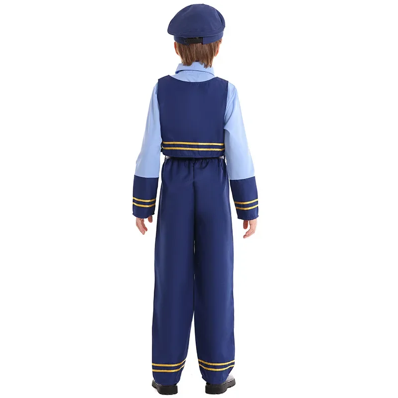 Cosplay Judy Hopps Rabbit Police Officer Kids Costume Girls Boy Police Uniform Top Pants Vest Party Halloween Zootopia Costumes