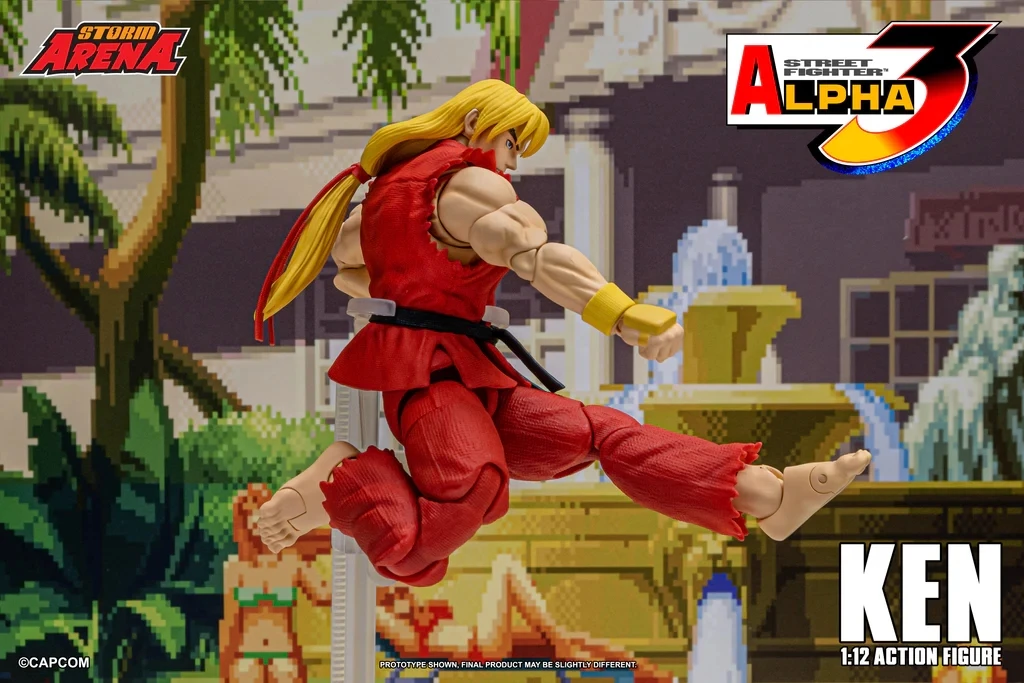 Street Fighter Alpha 3 Ken Master Action Figure di Storm Toys in stock Collezione di figurine competitive Ornamento di statue per i fan