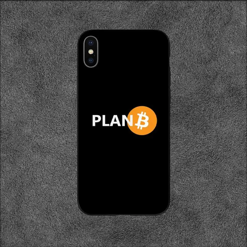 Bitcoin Plan B Phone Case For iPhone 11 12 Mini 13 15 Pro XS Max X 8 7 6s Plus SE XR Shell