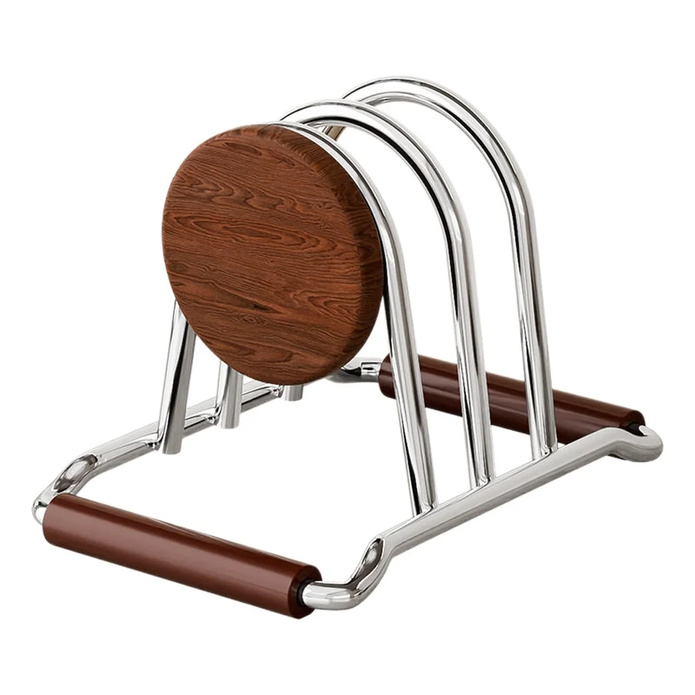 Chopping Board Storage Stand with Separated Slots for Boards and Pot Lids Solid Beech Construction 14x10.5x10.5cm