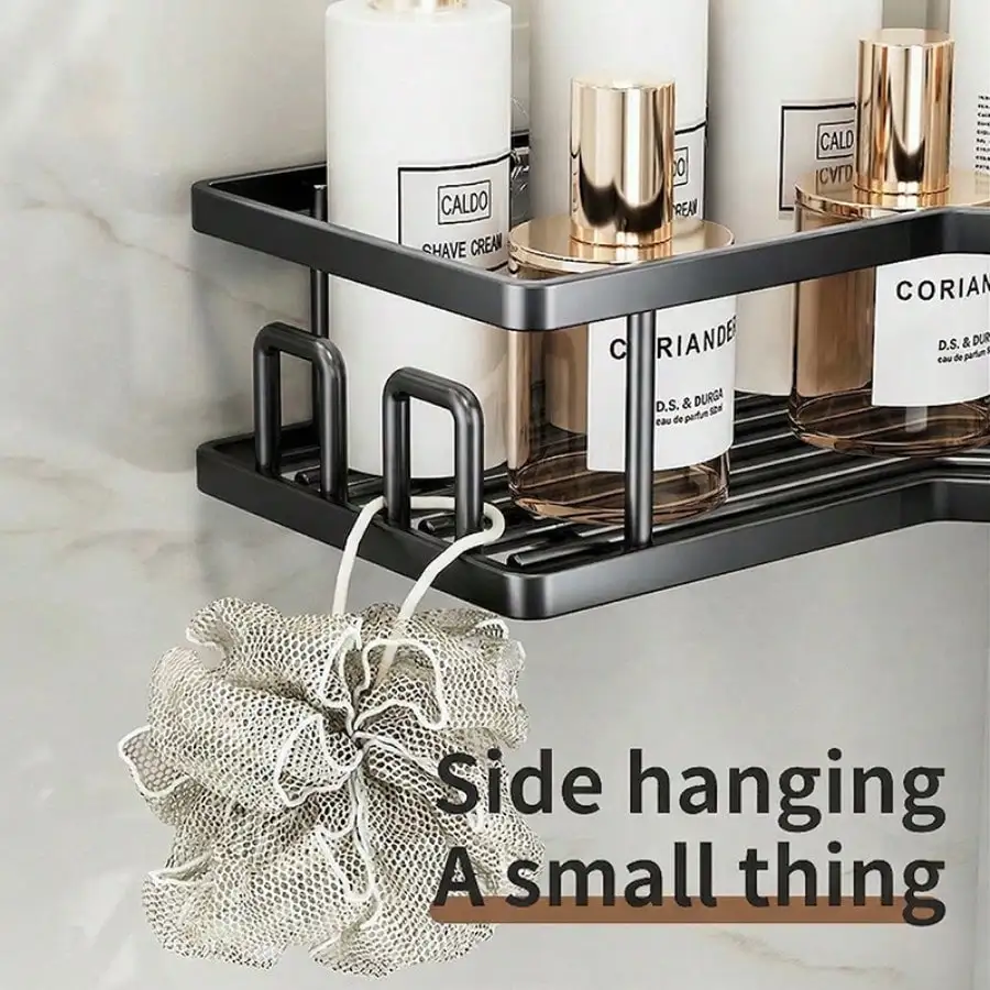 8Pcs Corner Shower Caddy Set, No Drill Triangle Shelf, Waterproof Rustproof Storage Rack, Multi-Layer Organizer For Shower Toilet Kitchen Bedroom, Space Saving Holder For Toiletries Cosmetics Shampoo Sundries, Household Storage Essentials