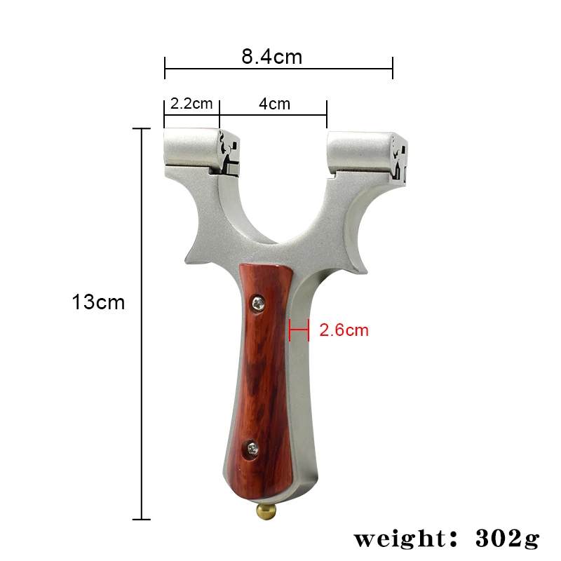Stainless Steel Y-Shaped Slingshot Top Clamp Bundle with Band Clay Balls Pouch Options Outdoor Practice