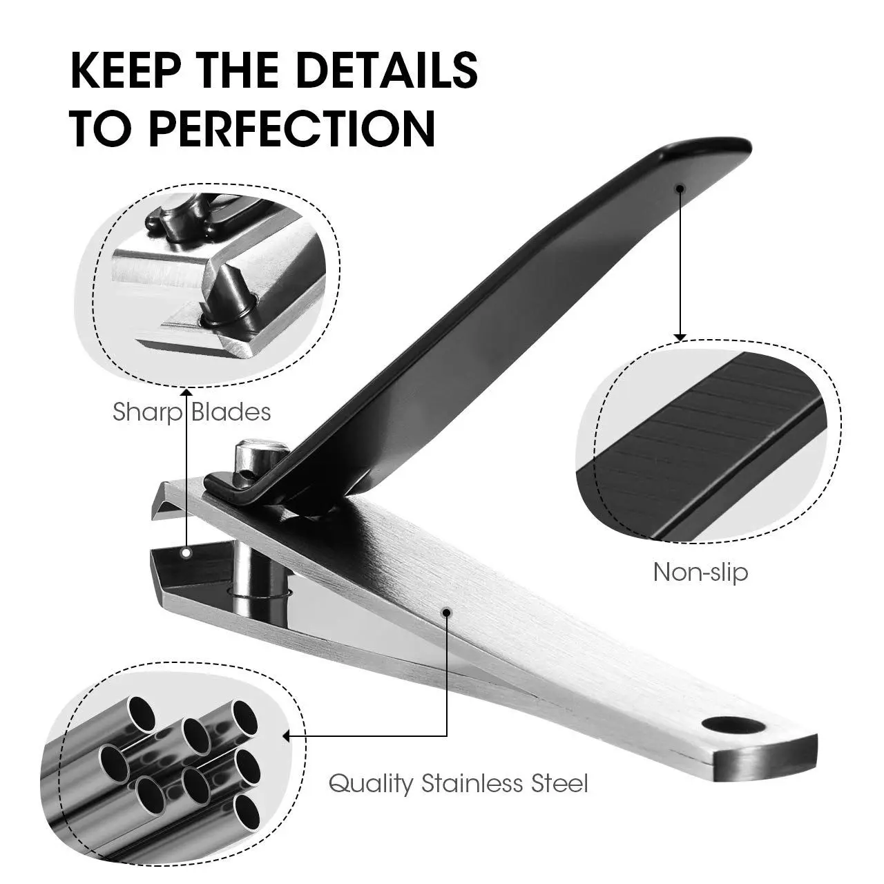 

Professional Stainless Steel Finger Nail Clippers Durable Sharp Professional Customizable Logo Nail Clippers for Home Use