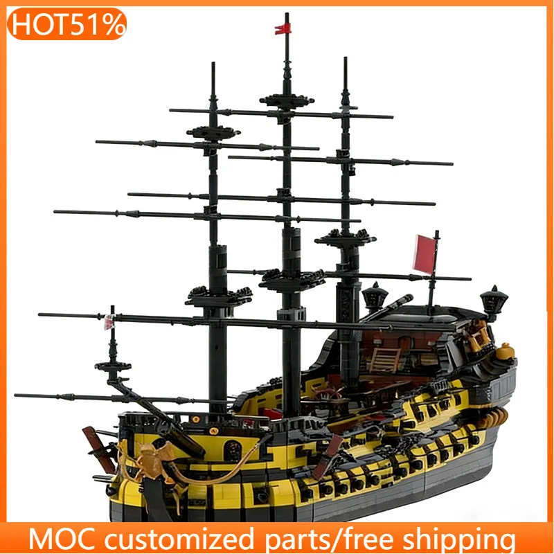 

5782 PCS Vessel Bricks HMSShip MOC Customize Modular Building Block Brick Creative Design Kids Design DIY Boy Festival Toy Gift