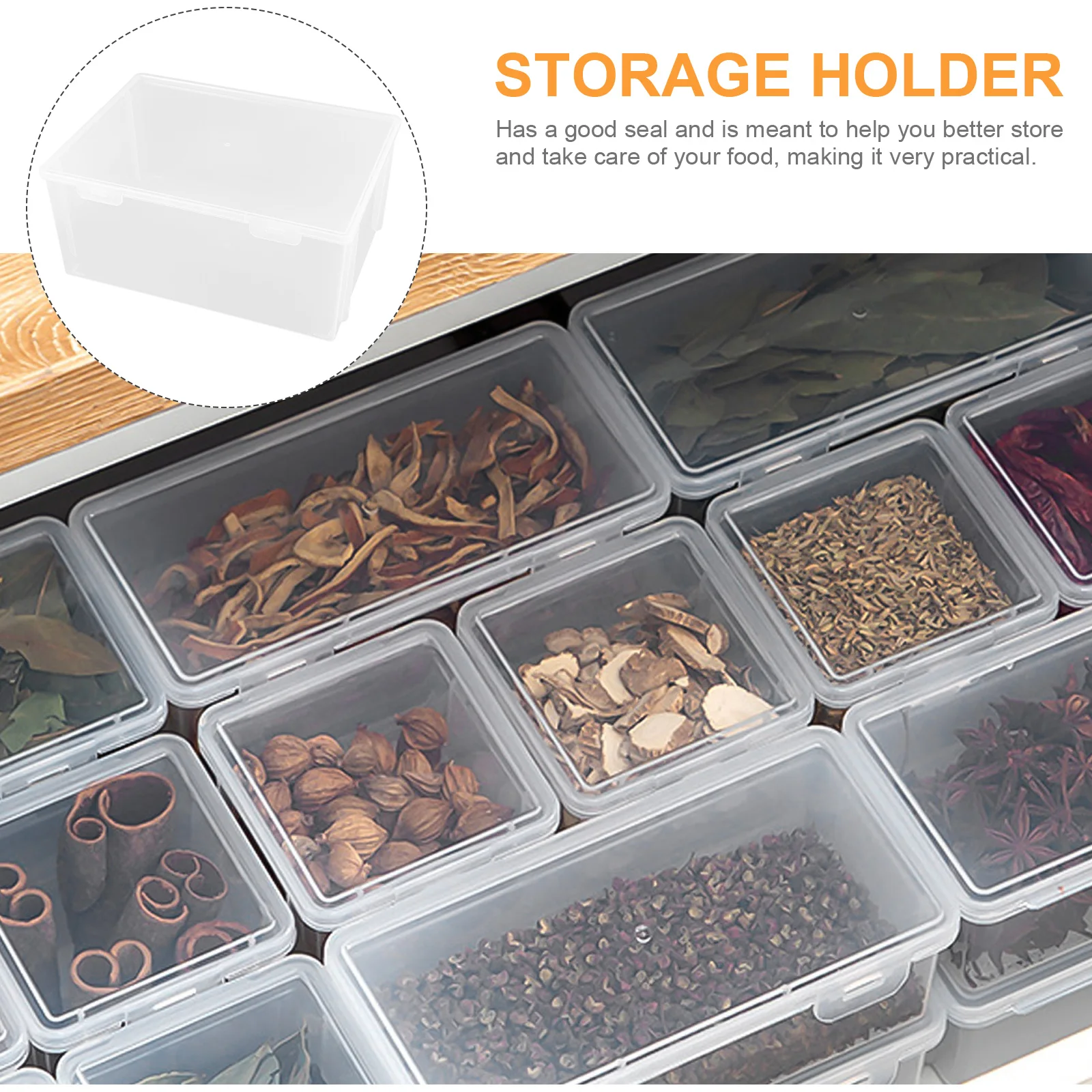 

Transparent Bread Container 30.3X21.6X14cm Large Square Kitchen Fridge Food Box ganizer Reusable Safe PP Storage Jar