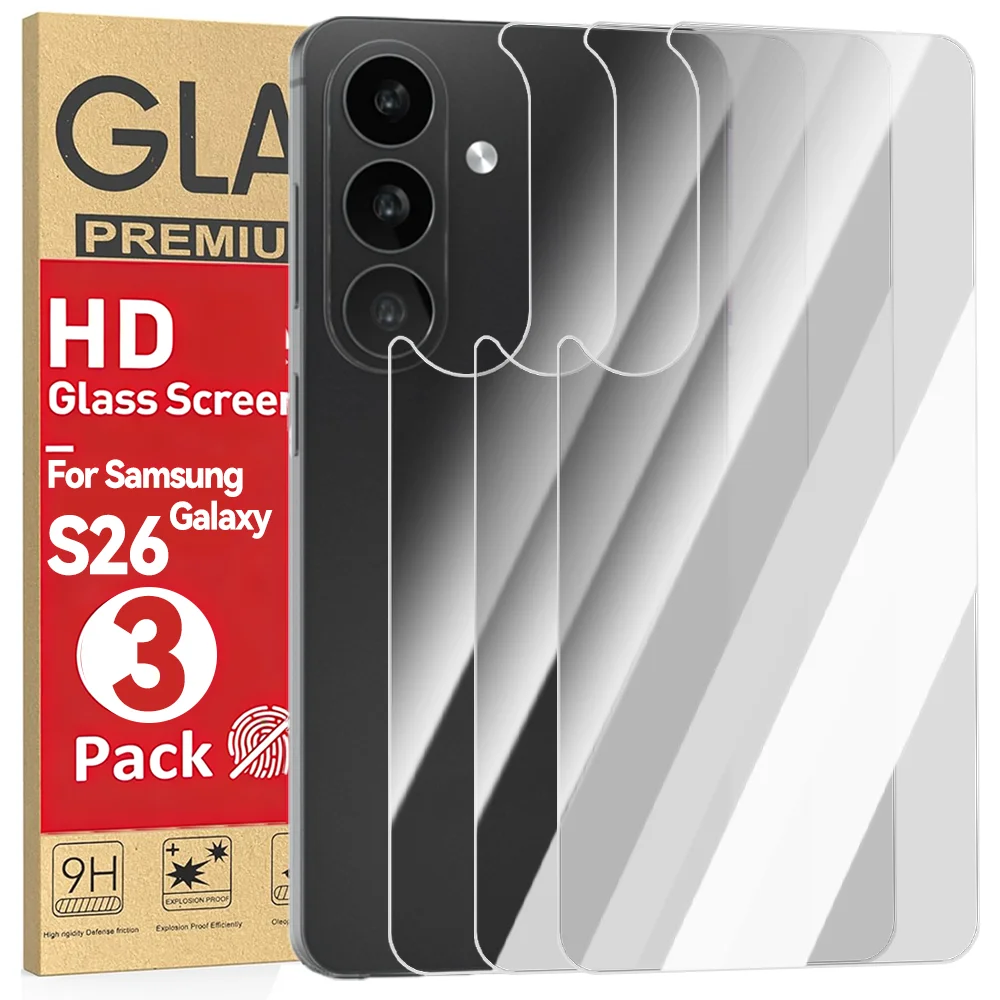 

1-3pcs Back Screen Protectors Tempered Glass for Samsung Galaxy S26/S26 Plus/S26 Ultra HD Clear Anti-scratch Full Cover Film