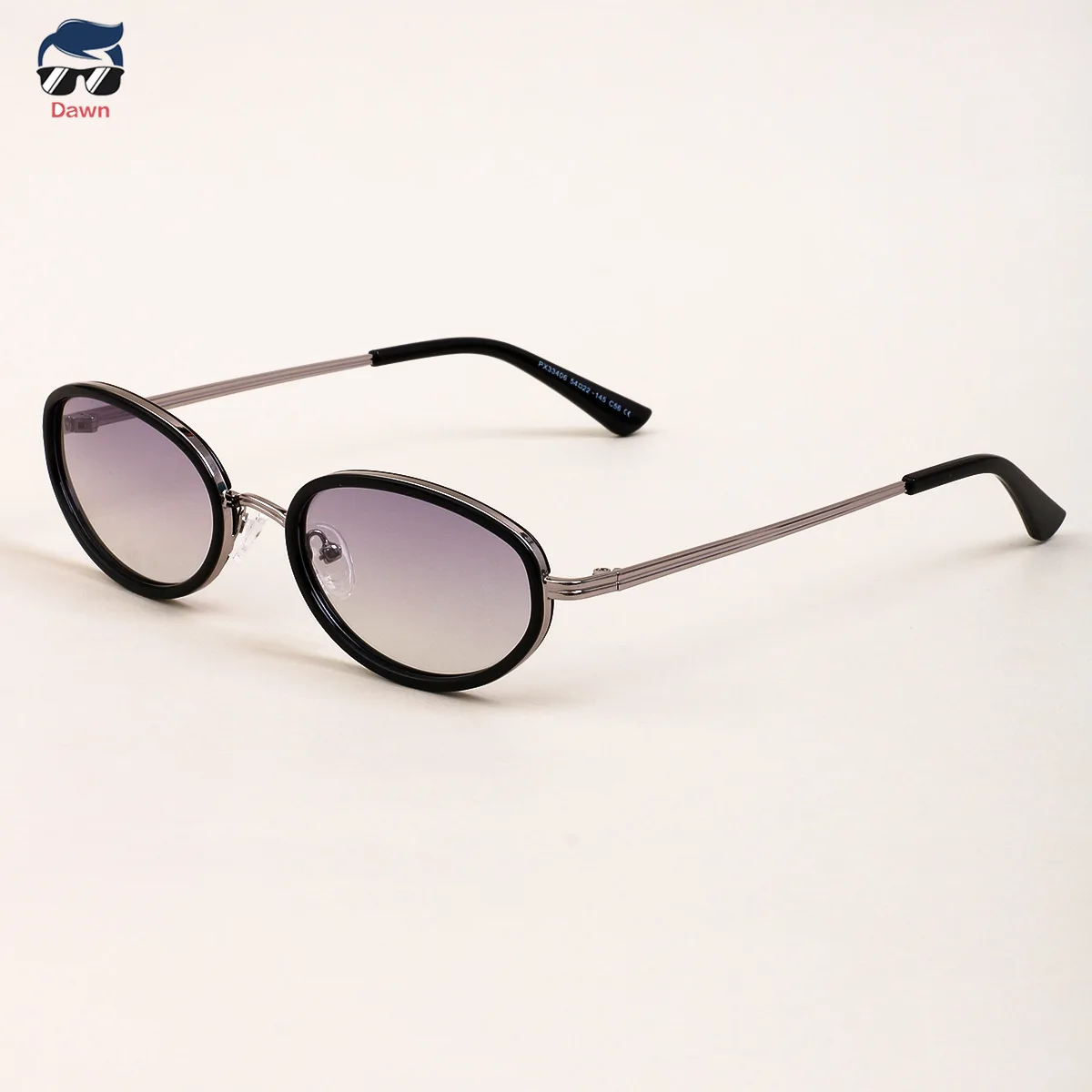 

New Classic Oval Design UV400 Fully Protective Unisex Trendy Style Metal Sunglasses