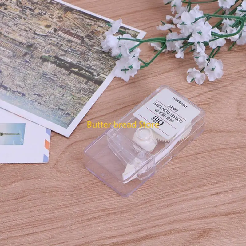 W89C Băng hiệu chỉnh khô nhanh Đơn giản Phong cách con lăn màu trắng dễ dàng văn phòng phẩm trường học