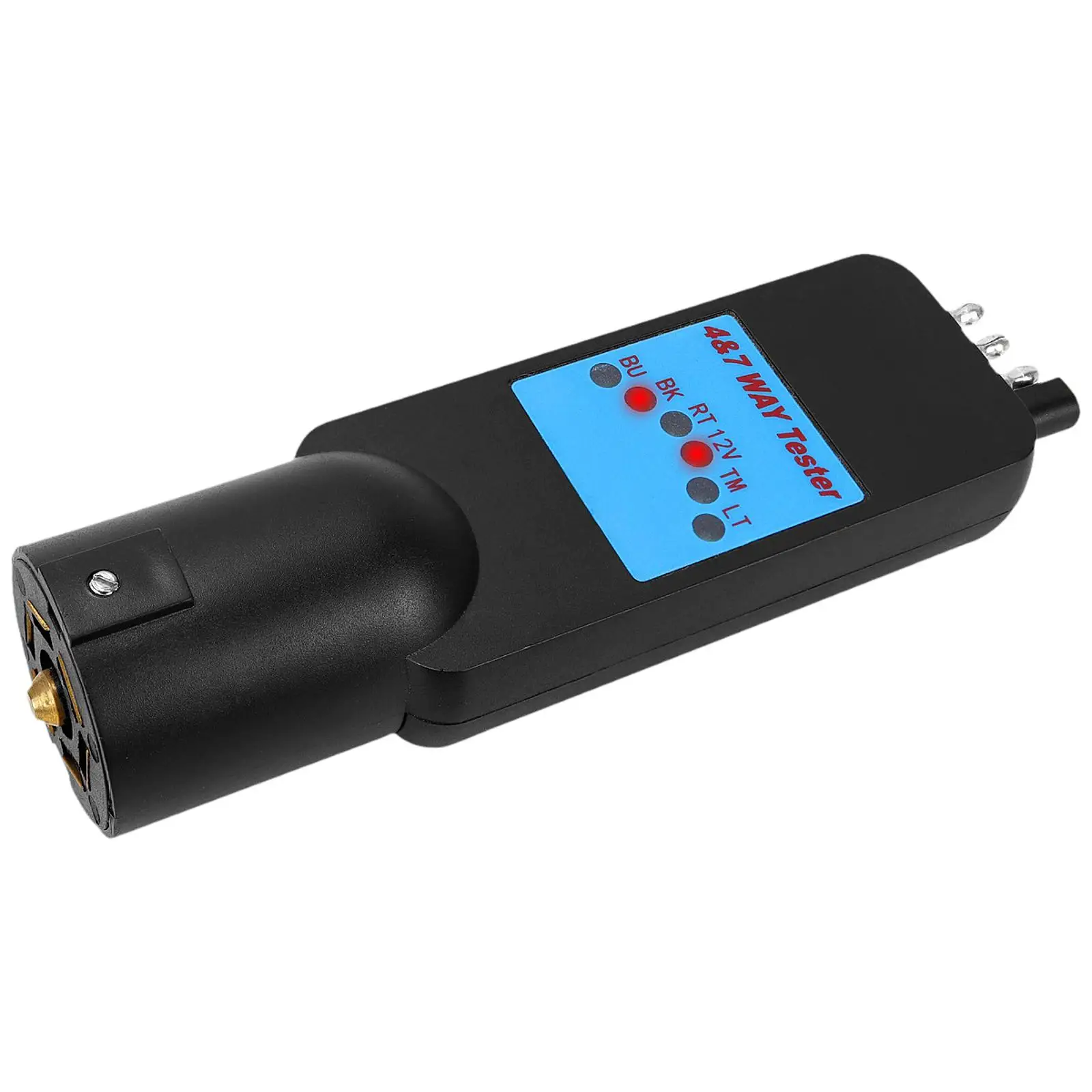 Trailer Light Tester 4 Pin Accessories Waterproof Fixing Trailers Sockets 7 Way for RV Trailer Tow Hitch Truck Pickup