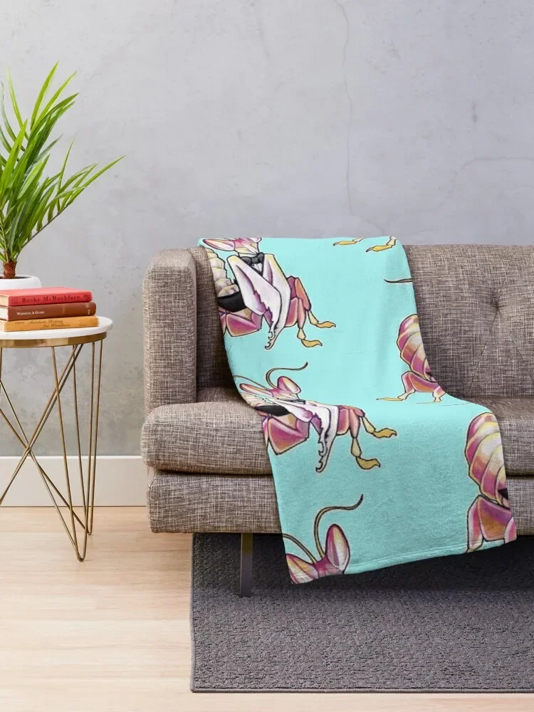 Shim the fancy pants orchid mantis Throw Blanket cosplay anime anime Blankets