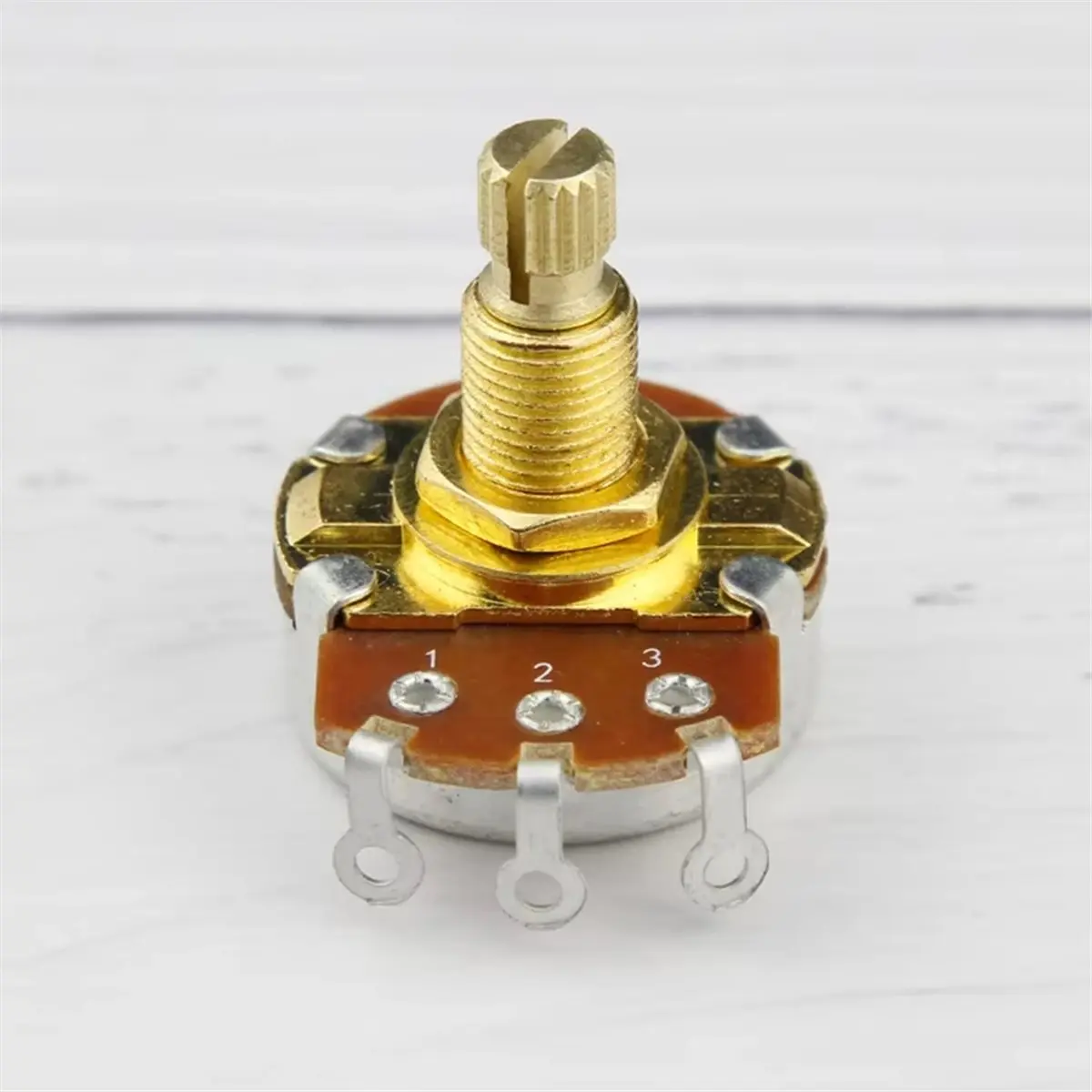 [MEGA SALE]12pcs Golden Long Shaft Guitar Potentiometers 500K 18-Splines Pots Guitar Parts
