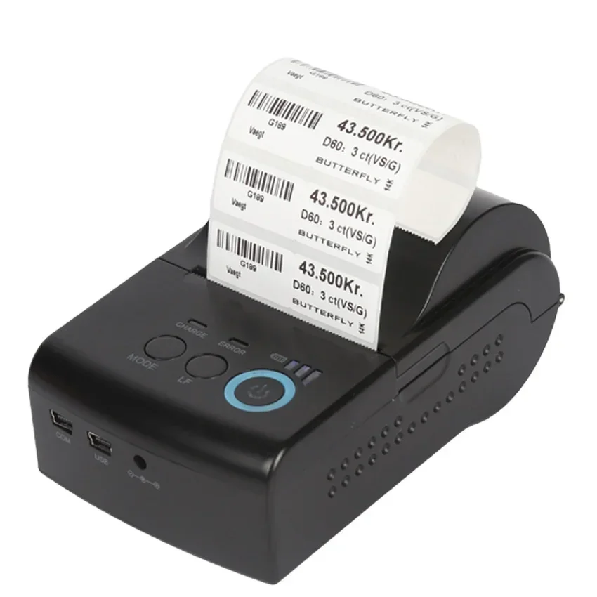 

ER-5801 Mini handheld Two-in-one type thermal printer for label printing