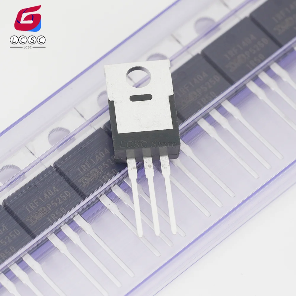 10Pcs/Lot Original IRF1404 Power MOSFET N-Channel 40V 202A 333W Transistor IRF1404PBF TO-220AB High current carrying capacity