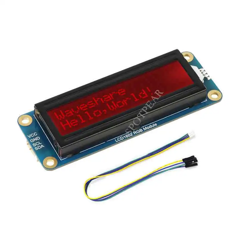 LCD1602 modulo Display retroilluminazione RGB schermo LCD 12C Bus per Arduino Raspberry Pi Pico STM32