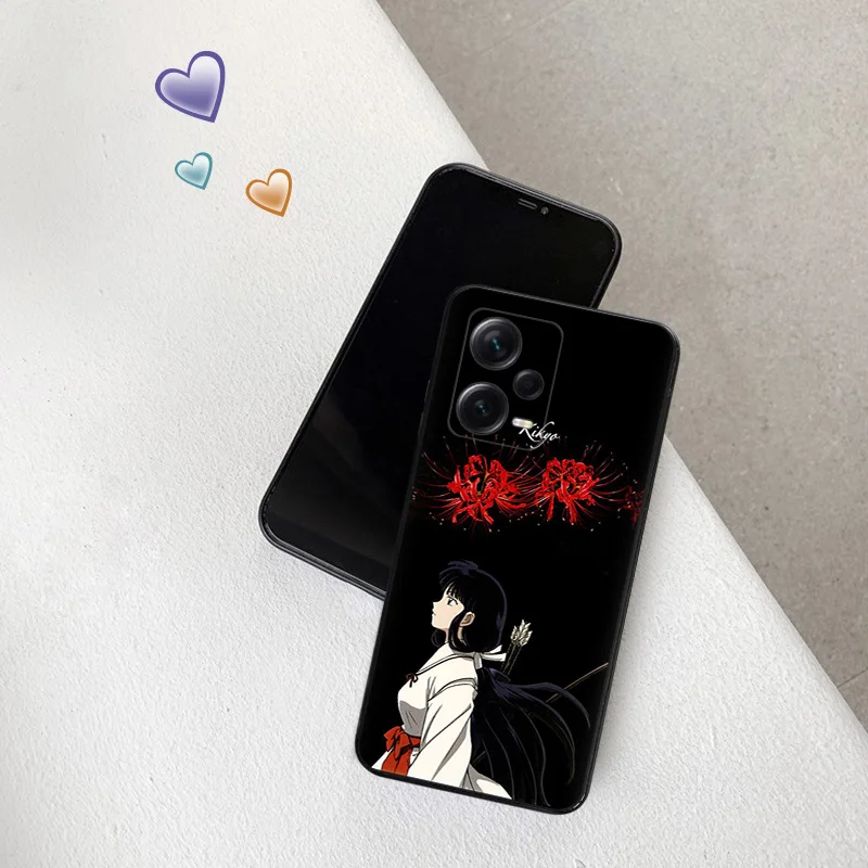 Silicone Soft Phone Case for Redmi Note 13 Pro 4G 5G 12 12c 13c Xiaomi 12t 12x 13Lite 12Lite Cartoon Inuyasha Sesshomaru Cover