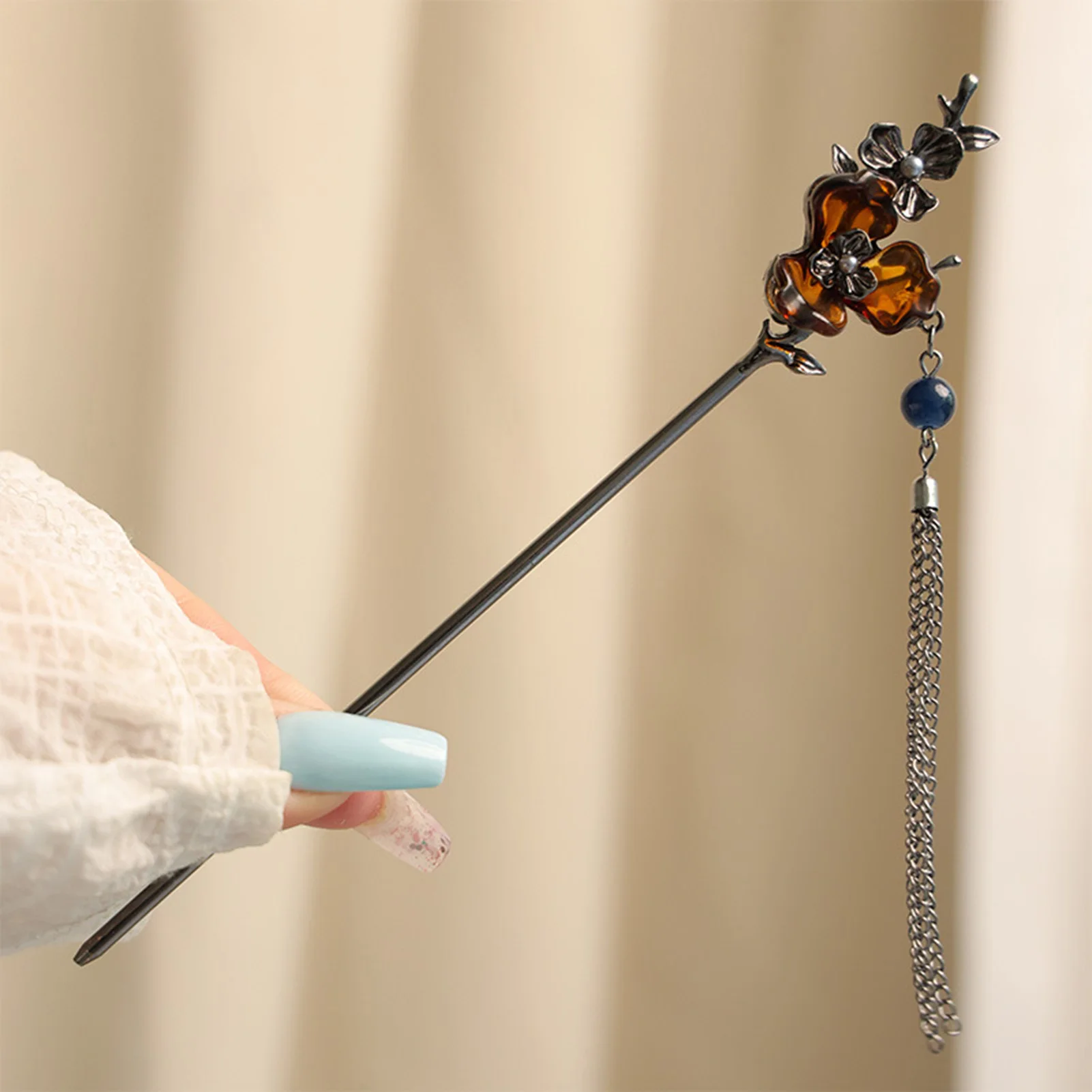 

Fashion Women Hair Accessory Unique Design Alloy Hair Stick Suitable Daily Gathering Paired Niche Jewelry Hair Clips Hair Needle