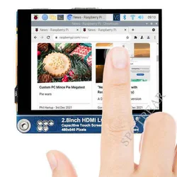 Raspberry Pi 2.8inch HDMI LCD Capacitive Touch Display Screen 480*640 For Raspberry Pi 5 4B 3B Zero Jetson Nano PC