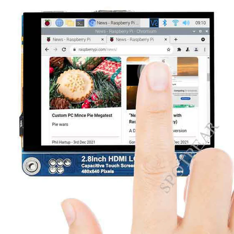 Raspberry pi 2.8 Polegada Hdmi Lcd Display 480 × 640 de Alta Resolução 2.8 Polegada Capacitivo Tela Sensível ao Toque Compatível com Hdmi