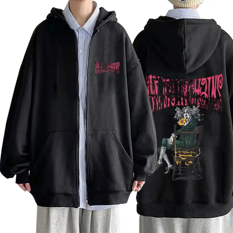 

Rock Band Alice in Chains Zipper Hoodie Men Women Fashion Casual Oversized Zip Up Jacket Coat Male Vintage Fleece Cotton Hoodies