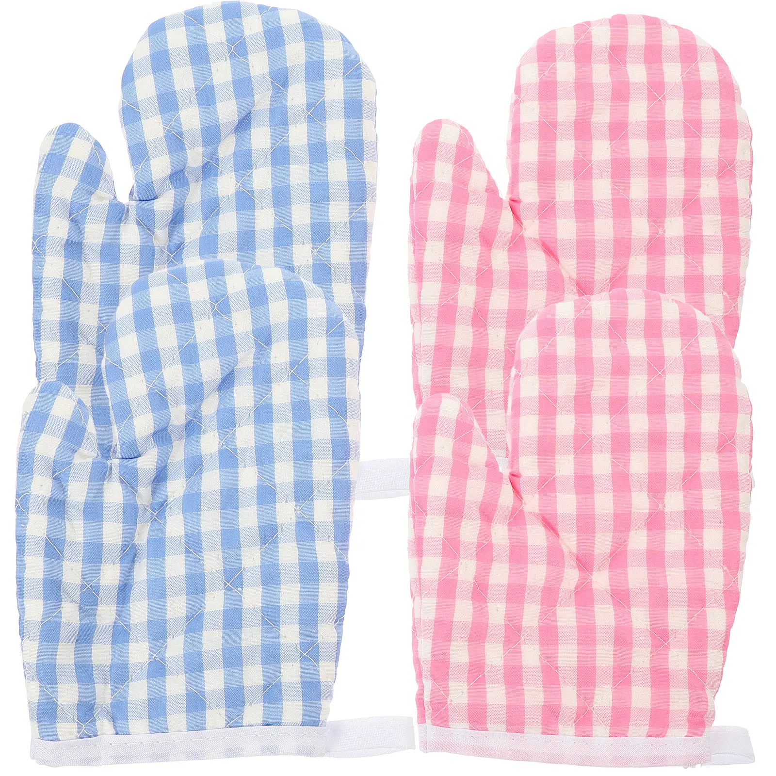 

4 Pcs Gloves Insulation for Baking Heat Proof Cooking Mitts Barbecue Kitchen Man