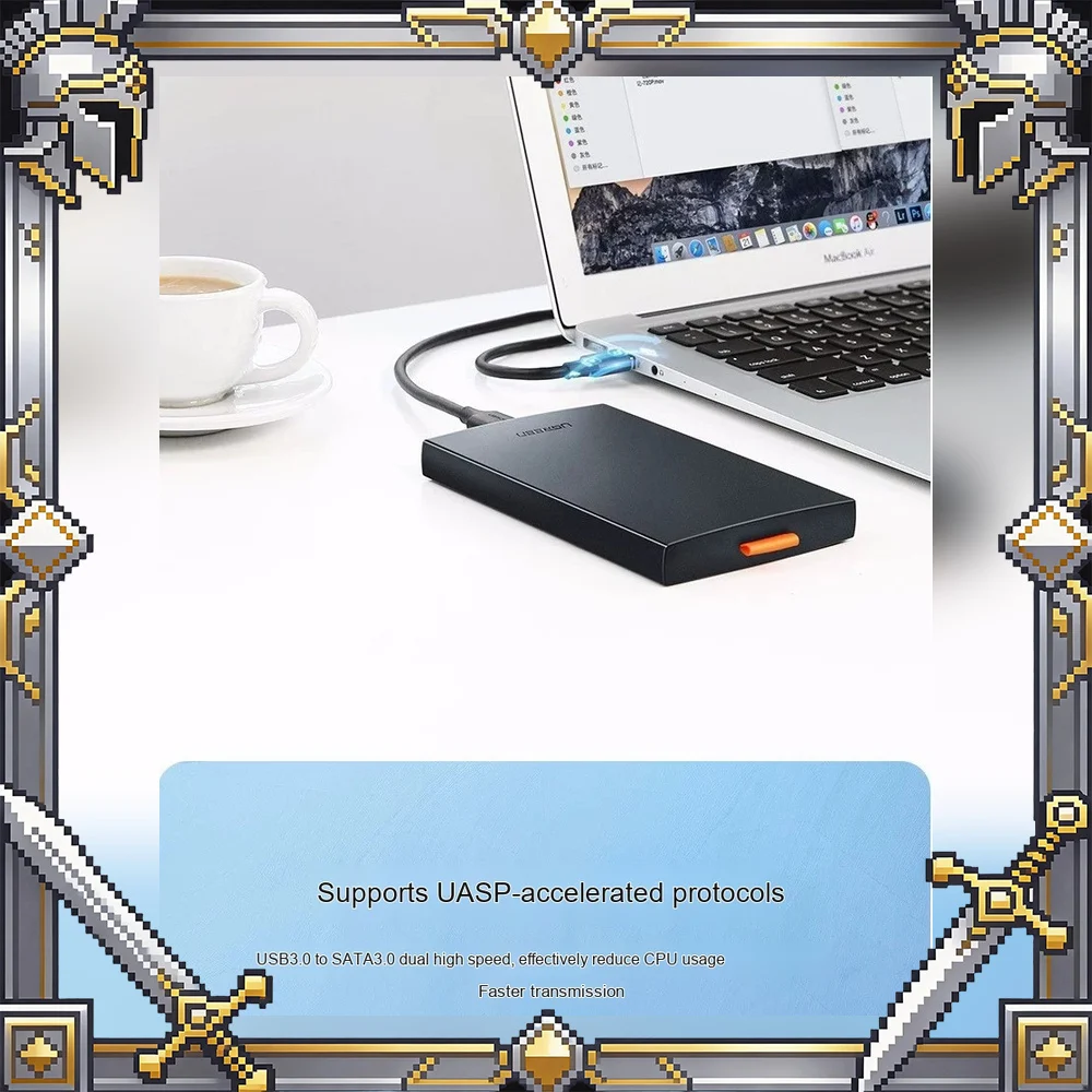 UGREEN 60353 CM237 2.5 Inch SATA HDD Enclosure USB 3.0 5Gbps External Hard Drive Case for SSD HDD