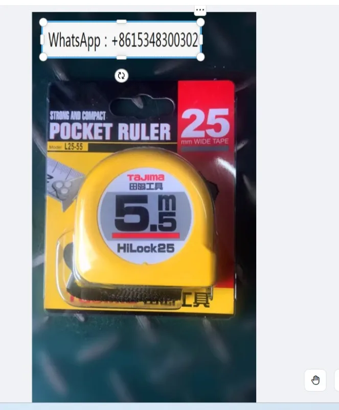 

Authentic original TAJIMA Japan Tajima tape measure 5.5m L25-55 steel ruler 5.5 Mira ruler