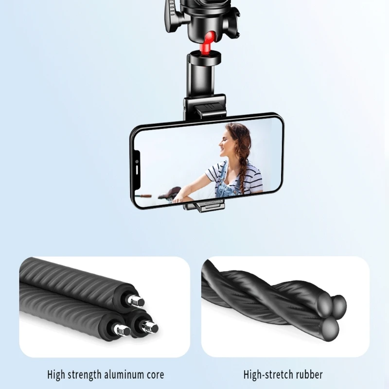 

C03 Foldable Selfie 5-Section Adjustable Twisted Tripod Stand Phone Holder