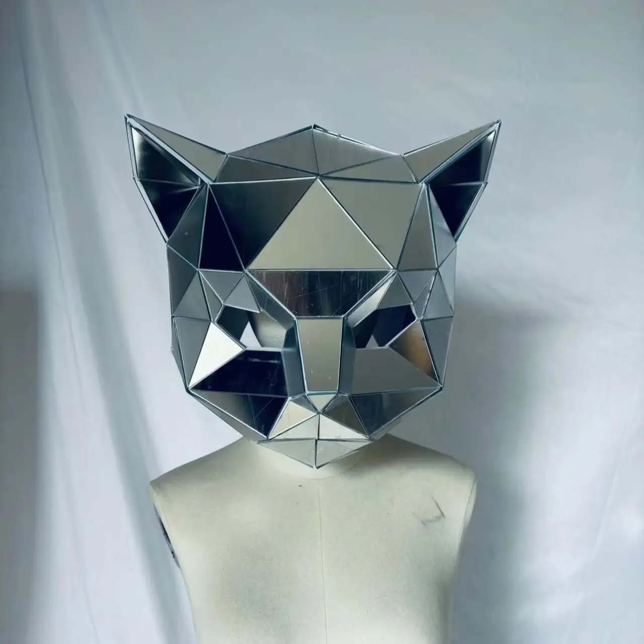 

Яркая шляпа для косплея с животными, зеркальная маска, шлем для выступления на сцене, мероприятия, уникальный аксессуар для костюма животного