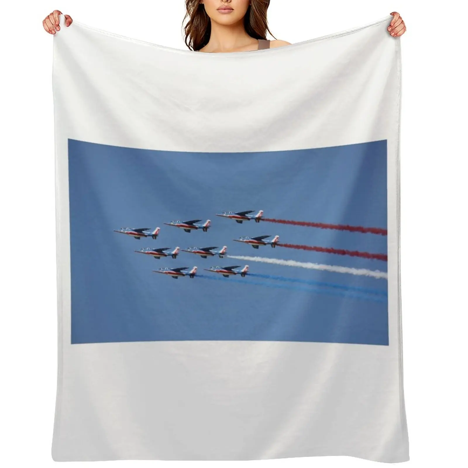 

Patrouille de France over Yorktown, Virginia Throw Blanket Thins blankets and throws Thin Nap Blankets