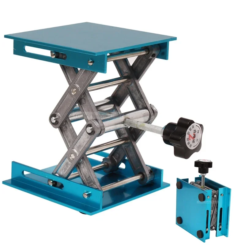 Aluminum Router Lift Table Woodworking Engraving Adjustable Lab Stand Table Lifter Stand Rack Lift Woodworking Benches