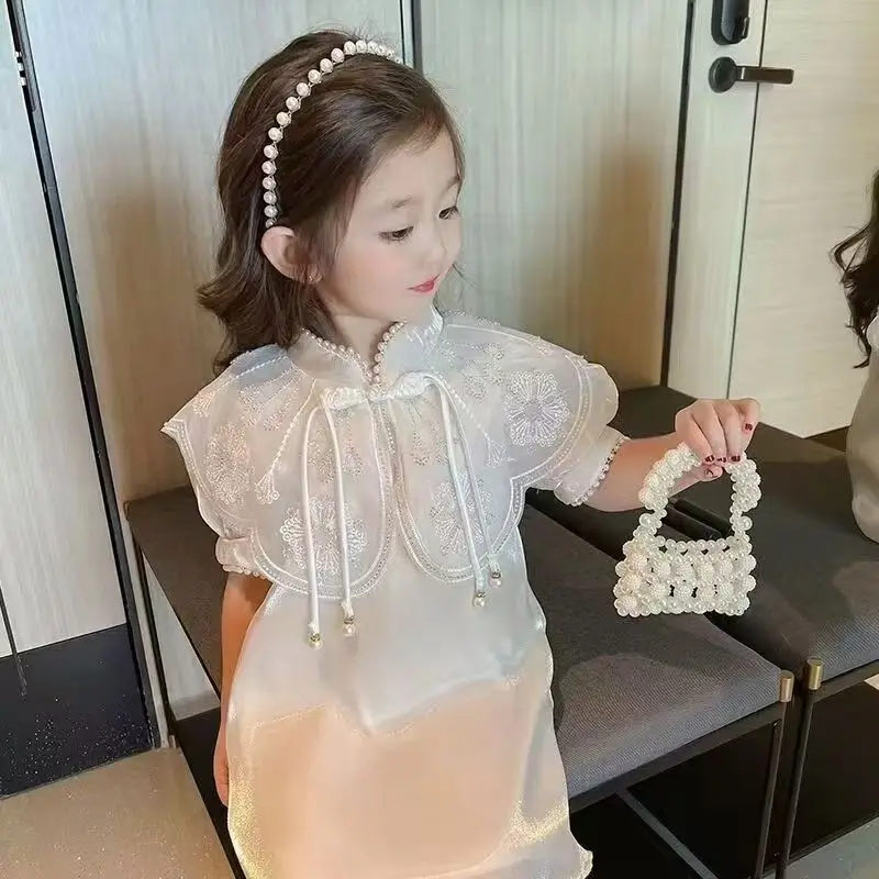 Summer New Children's Ancient Style Hanfu sweet Chinese Style Ancient Costume New Chinese Style Girls' Set
