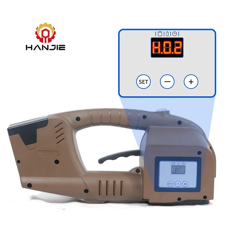 

PP PET Bundling Tensioner Electric Strapping Machine Battery Pallet Strapper Carton Plastic Band Strapping Packing Tool