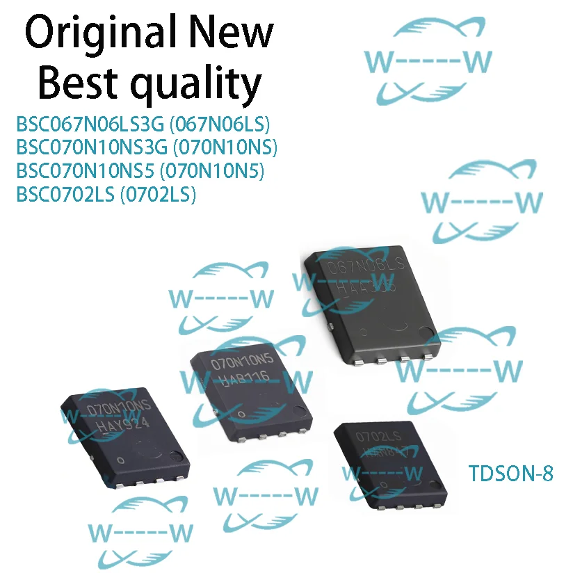 (5-50 pcs) BSC067N06LS3G 067N06LS BSC070N10NS3G 070N10NS BSC070N10NS5 070N10N5 BSC0702LS 0702LS mosfet TDSON-8 ic chip