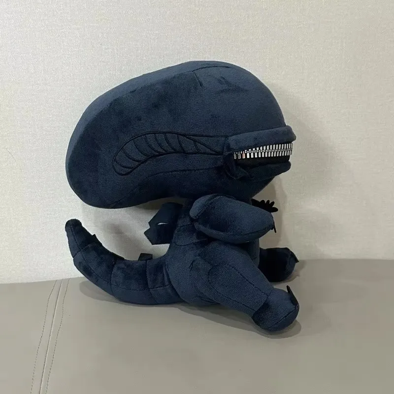 Alien Xenomorph Shaped Zipper Mouth Plush Doll Kawaii Plush Pillows Stuffed Toys Cartoon Decor Trendy Toy Birthday Present