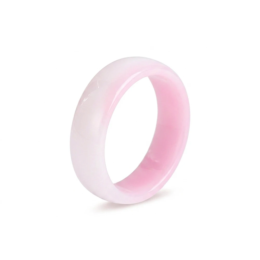 Double Color Ceramic Engagement Rings Minimalist Gradient Wedding Band Jewelry Valentine Gift for Couples