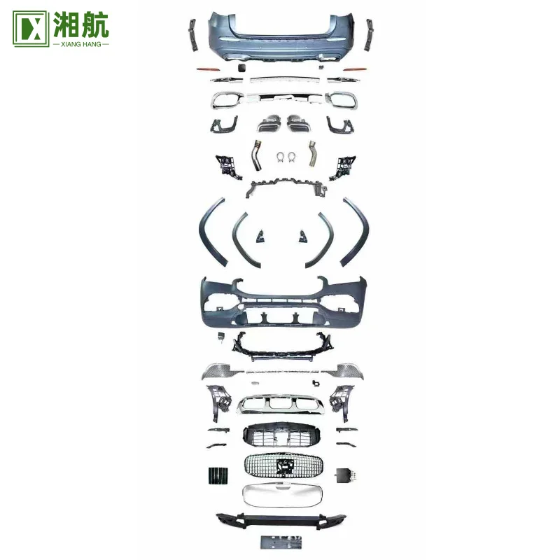 Suitable for Mercedes-Benz GLS (X167) Modification 1:1 Maybach Front Bumper Grille Wheel Arch Rear Bumper Rear Lip Tail Pipe Sur